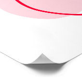 彼女は結び目をピンクと赤のブライダル歓迎 ポスター (角)