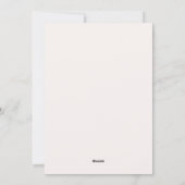 彼女は結び目を結んでいるピンクのブライダルシャワー 招待状 (裏面)