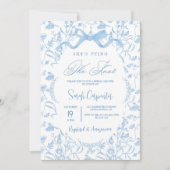 彼女は結び目トワールブライダルシャワー 招待状 (正面)