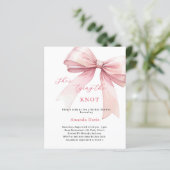 彼女は結ぶ結び目のブライダルシャワーの招待状 (スタンド正面)