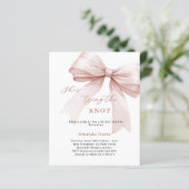 彼女は結ぶ結び目のブライダルシャワーの招待状 (スタンド正面)