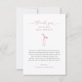 『彼女は結婚する』コケッティ ボウ ブライダルシャワー サンキューカード (正面)