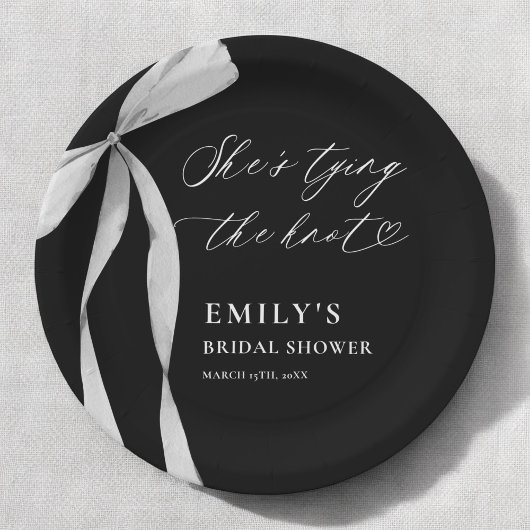 「彼女は結婚する」ブライズシャワーパーティー ペーパープレート