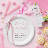 「彼女は結婚する」ブライズシャワーパーティー ペーパープレート (パーティー)