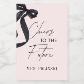 「彼女は結婚する」ブライダルシャワーパーティーの景品 ワインラベル (シングルラベル)