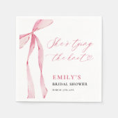 「彼女は結婚する」ブライダルシャワーパーティー スタンダードカクテルナプキン (正面)