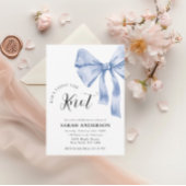 「彼女は結婚する」 ブルー リボン ウェディング シャワーのお知らせ 招待状