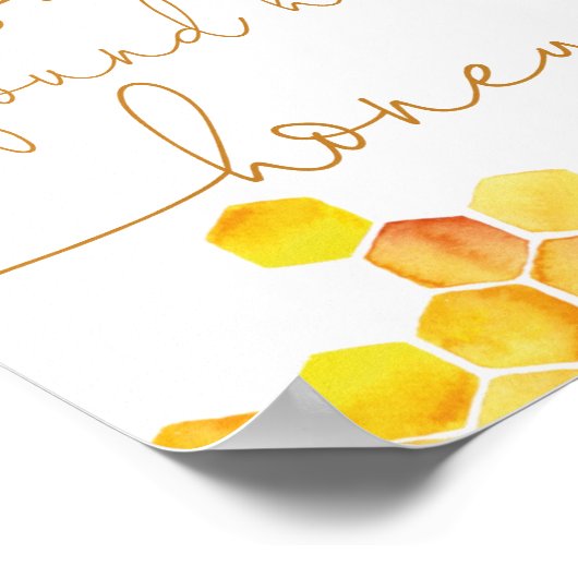 彼女は結婚前のお祝いの会のポスターを見つけた ポスター (角)