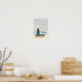 彼女は続けた（うつ病と不安） 11x14 ポスター (キッチン)