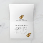 彼女は美しいのバレンタインカードで歩きます シーズンカード (内部)