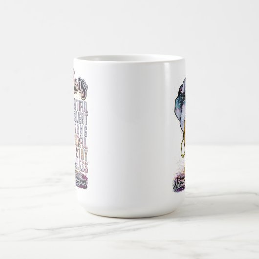 彼女は美しい弾力性の強い強力な価値がある コーヒーマグカップ (中央)