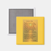 彼女は美しい/ケープメイサンセットスクエアマグネットで歩く マグネット (正面/裏面)