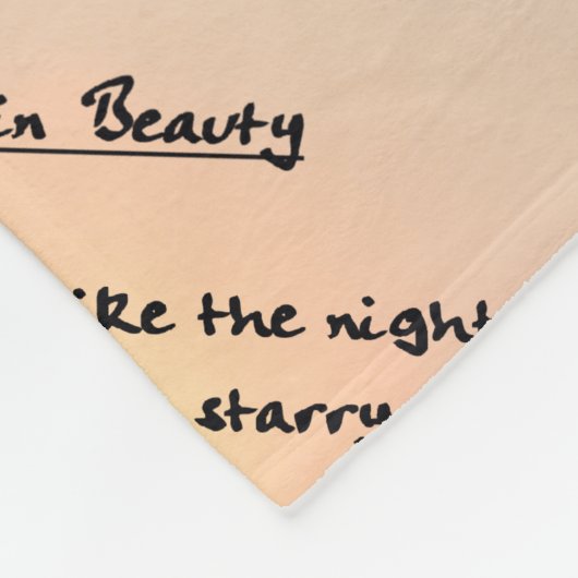 彼女は美しい/ケープメイサンセットフリースブランケットを歩く フリースブランケット (角)