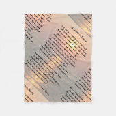 彼女は美しい/ケープメイサンセットフリースブランケットを歩く フリースブランケット (正面)