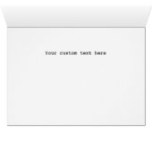 彼女は美しかったカスタムインテリア文字カード (内部横(下))