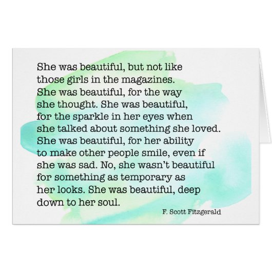 彼女は美しかったカスタムインテリア文字カード (正面横)