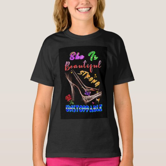 彼女は美しく、強く、止められない Tシャツ (正面)