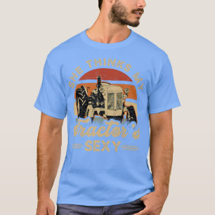 彼女は考え私のトラクターのシーシー農業農家ファームファー Tシャツ