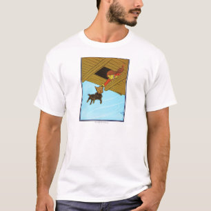 彼女は耳によってトトをつかまえました Tシャツ
