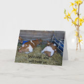 「彼女は耳をすます」 50 カード (黄色い花)