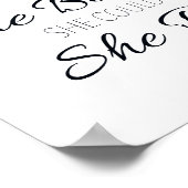 彼女は脚本を書くことができると信じていた ポスター (角)