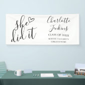 彼女は脚本ハート卒業会をした 横断幕 (トレードショー)