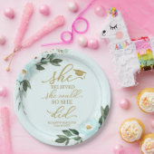 彼女は自分が信じパーティー紙を卒業した ペーパープレート (パーティー)