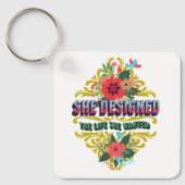 彼女は自分が望んでいた人生をデザインした キーホルダー (正面)