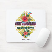 彼女は自分が望んでいた人生をデザインした マウスパッド (マウス)