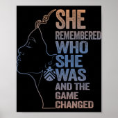 彼女は自分が誰であるかを思い出し、試合は変わった ポスター (正面)
