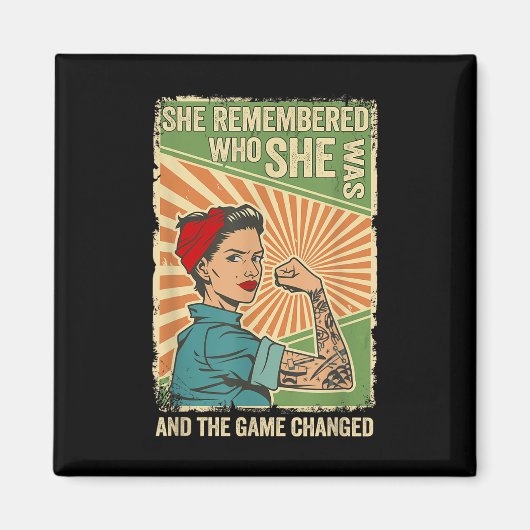 彼女は自分が誰であるかを思い出し、試合は変わった マグネット (正面)