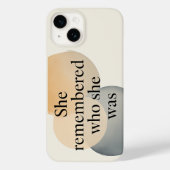 彼女は自分のことを思い出した スマホケース – Inspiratio Case-Mate iPhoneケース (裏面)