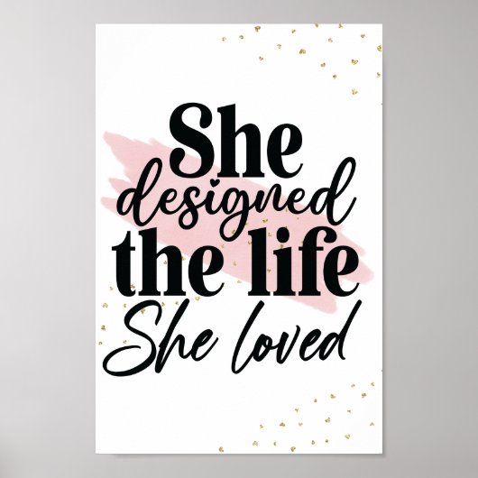 彼女は自分の愛する人生を設計した感動的 ポスター (正面)