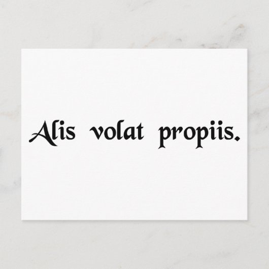 彼女は自分の羽で飛ぶ ポストカード (正面)