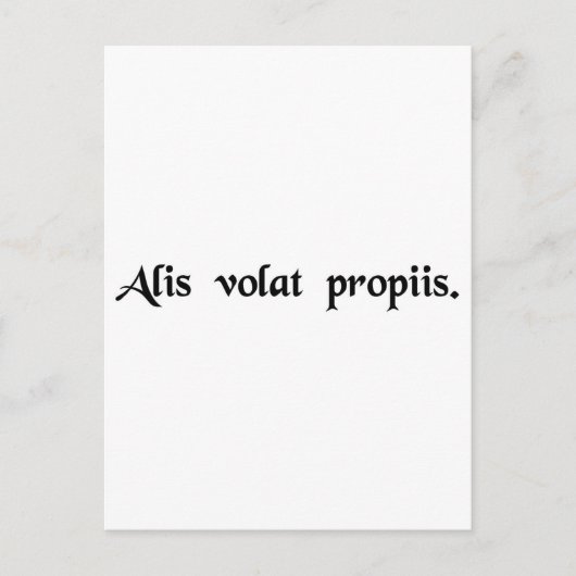 彼女は自分の羽で飛ぶ ポストカード (正面)