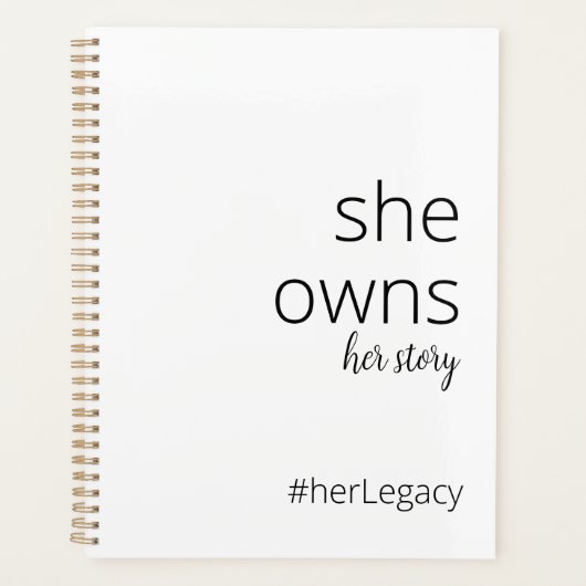 彼女は自分の話を持っている | 女やる気を起こさせる性引用文 プランナー手帳 (正面)