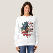 彼女は良い女の子だ彼女のママイエスとアメリカを愛して スウェットシャツ (正面フル)