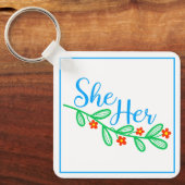 彼女は花を咲かせた キーホルダー (正面)