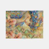 彼女は花失ったの中に入る フリースブランケット (正面(横))