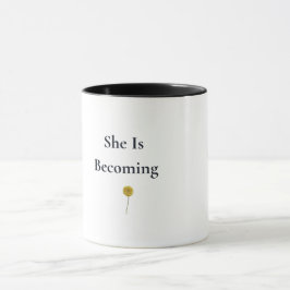彼女は花開く フラワーモチーフ コーヒーマグ マグカップ