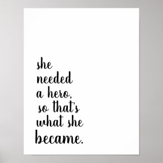 彼女は英雄になった ポスター