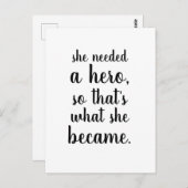 彼女は英雄になりました ポストカード (正面/裏面)