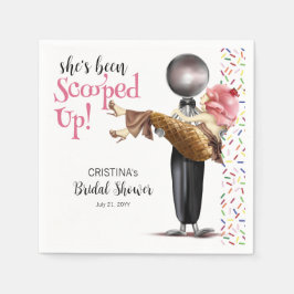 彼女は苺のアイスクリームを掬い上げられた スタンダードカクテルナプキン