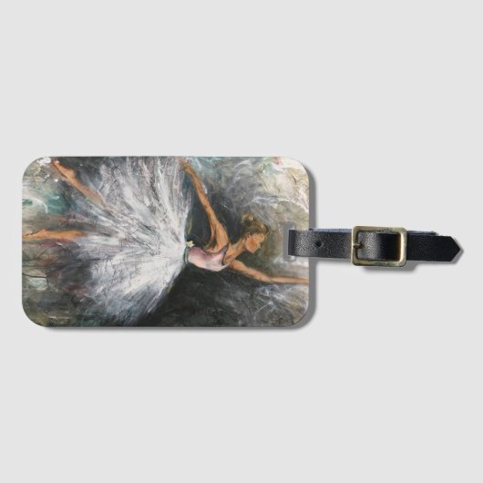 "彼女は荷物タグをフロート" ラゲッジタグ (正面横)