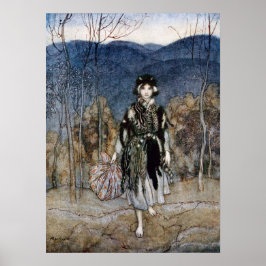 彼女は行き来して行き，行き来した ポスター