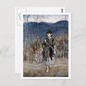 彼女は行き来して行き,行き来した ポストカード (正面/裏面)