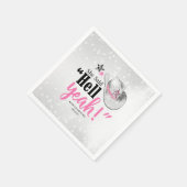 彼女は言った'地獄うん'女性のカーボーイハットID927 スタンダードカクテルナプキン (角)