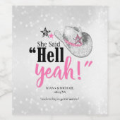 彼女は言った'地獄うん' ID927 ワインラベル (シングルラベル)