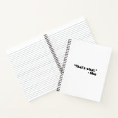 彼女は言った ノートブック (内部)