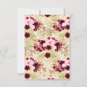 彼女は言ったYesフローラ婚約パーティ招待状 招待状 (裏面)